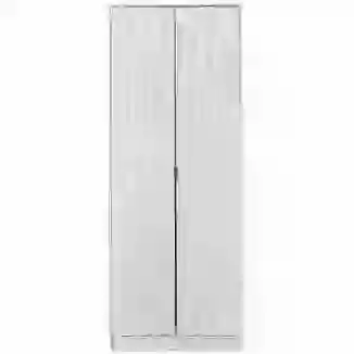 Diamond 2 Door Double Wardrobe In White or Pink or Blue or Grey